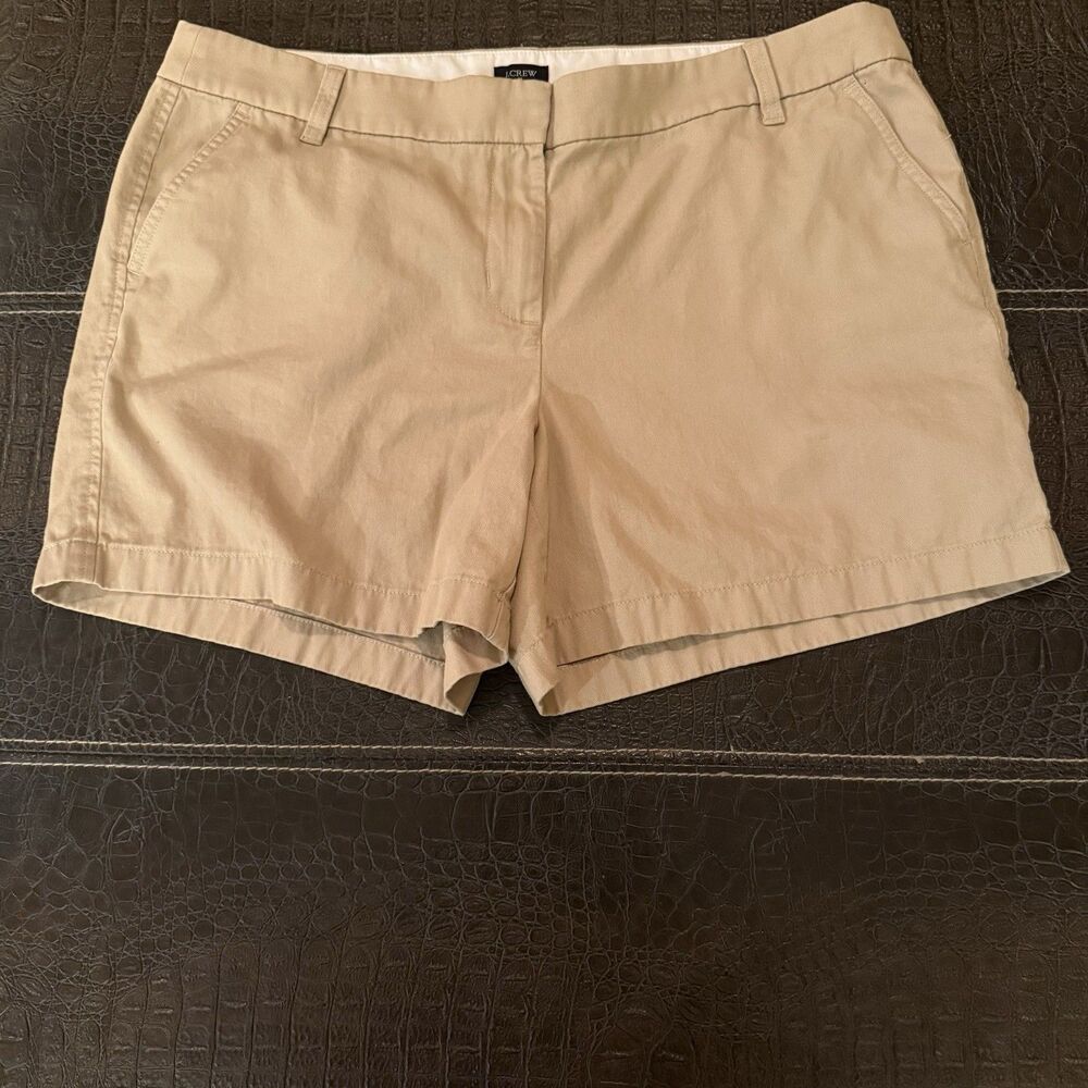 J. CREW Women's Size 16 Chino Shorts 5" Inseam Khaki Casual Resort